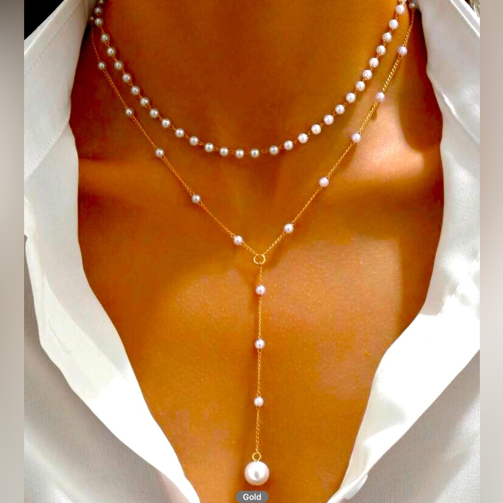 - SHEIN fashionable & elegant y shaped design necklace. New .